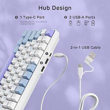 Load image into Gallery viewer, RK ROYAL KLUDGE RK96 RGB Limited Ed, 90% 96 Keys Wireless 3-Mode BT5.0/2.4G/USB-C Hot Swappable Mechanical Keyboard w/Wrist Rest, Volume Control, Software, Massive Battery, RK Pale Green Switch