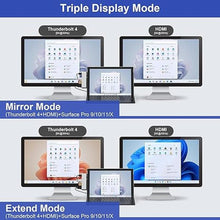 Load image into Gallery viewer, Surface USB Hub Docking Station - 4K HDMI, USB-C Thunderbolt 4 (8K Video+Data+100W PD), USB 3.0 x2, SD TF Card Slot, for Surface Pro 11/10/9/X