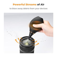 Load image into Gallery viewer, K&F Concept 10-in-1 Camera Lens Cleaning Kit for DSLR Camera Lens Filter Cell Phones with Advanced Silicone Air Blower*1+Short Nozzle*1+Long Nozzle*1+Cleaning Cloth*6+Cleaning Pen*1+15ML Cleaner*1