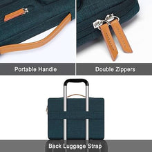 Load image into Gallery viewer, MOSISO 360 Protective Laptop Case 16 inch, 15-15.6 inch Laptop Sleeve Compatible with MacBook Pro 16, HP, Acer, Dell, Lenovo, ASUS, Side Open Carrying Case with 4 Zipper Pockets&Handle, Teal Green