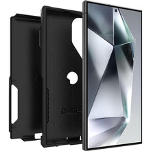 Load image into Gallery viewer, OtterBox Samsung Galaxy S24 Ultra Commuter Series Case - Single Unit Ships in Polybag, Ideal for Business Customers - BLACK , slim & tough, pocket-friendly, with port protection