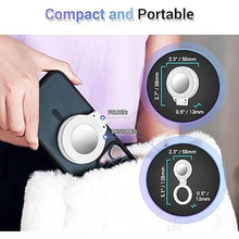Load image into Gallery viewer, JJC Magnetic Phone Selfie Ring Light, Rechargeable Cell Phone Selfie Light with 3 Light Modes/3 Brightness Levels, 180° Flip & Built-in Mirror Design Phone Fill Light for Selfie Vlog Live Streaming