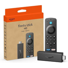 Load image into Gallery viewer, Amazon Fire TV Stick HD (newest model), free and live TV, Alexa Voice Remote, smart home controls, HD streaming