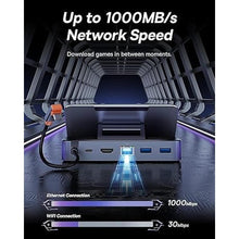 Load image into Gallery viewer, Steam Deck Dock, Baseus 6-in-1 Docking Station for Steam Deck/ROG Ally X/Legion Go with HDMI 2.0 4K@60Hz, Gigabit Ethernet, Adjustable Stand Design, 100W PD and 3 USB-A 3.0 Ports
