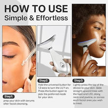 Load image into Gallery viewer, Lily Neck Face Massager, Skin Rejuvenation Beauty Massager, 3-in-1 at-Home Facial Spa Tool, Lifting, Toning and Tightening for a Radiant Appearance (Pearl White)