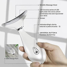 Load image into Gallery viewer, Lily Neck Face Massager, Skin Rejuvenation Beauty Massager, 3-in-1 at-Home Facial Spa Tool, Lifting, Toning and Tightening for a Radiant Appearance (Pearl White)