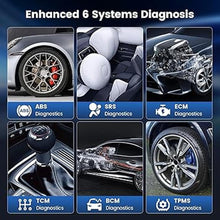 Load image into Gallery viewer, MUCAR CS6 OBD2 Scanner, Car Scanner Diagnostic Tool with 6 Systems (ABS SRS ECM TCM BCM TPMS) and 7 Reset Services (Oil EPB SAS ETS TPMS ABS DPF), 5" HD Touchscreen, Lifetime Free Update