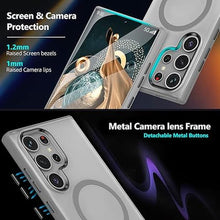 Load image into Gallery viewer, MATEPROX Magnetic Design for Samsung Galaxy S24 Ultra Case, Stylish Slim an-ti Yellow Translucent Matte Shockproof Protective Cover for S 24 Ultra 6.8 2024-Titanium Gray