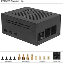 Load image into Gallery viewer, Geekworm PCIe Metal Case P579 for Raspberry Pi 5 Support X1001/X1004/X1003/X1015/X1000/M901& Raspberry Pi 5 Active Cooler
