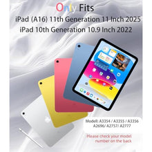 Load image into Gallery viewer, GKABXY Keyboard Case for iPad (A16) 11th Gen 11 inch 2025 & iPad 10th Gen 10.9 inch 2022 with Holder | Detachable Bluetooth Wireless Keyboard | Soft TPU Back Shell | Auto Sleep/Wake (Gray)