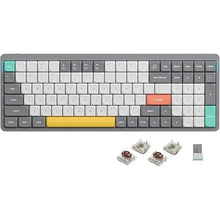 Load image into Gallery viewer, nuphy Air96 V2 Wireless Mechanical Keyboard,100 Keys RGB Backlit Keyboard,Supports Bluetooth 5.1,2.4G and Wired Connection,for PC/Laptop/Windows/Mac -Grey Gateron Brown Switch