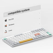 Load image into Gallery viewer, nuphy Air96 V2 Wireless Mechanical Keyboard,100 Keys RGB Backlit Keyboard,Supports Bluetooth 5.1,2.4G and Wired Connection,for PC/Laptop/Windows/Mac -White Gateron Red Switch