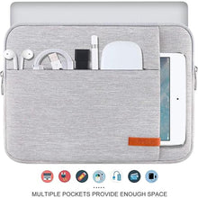 Load image into Gallery viewer, Lacdo Laptop Sleeve Case for 13 inch Microsoft New Surface Pro 11th Copilot+PC, Surface Pro 10/9/8/X/7/6/5, 12.4 inch Microsoft Surface Laptop Go 3/2/1 Shockproof Water-Resistant Computer Bag, Gray