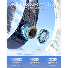 Load image into Gallery viewer, LINFOX Neck Fan,Portable Ultrathin Bladeless Neck Fan,4000mAh Rechargeable Battery Powered,3 Speeds Adjustable,Relaxed Without Feeling,Travel Essentials for Women and Man,Top Holiday Gifts (Blue)