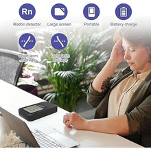 Load image into Gallery viewer, LifeBasis Radon Detector, Radon Test for Home with Long and Short Term Radon Meter, Home Radon Gas Monitor US Version-pCi/L (Update Version, Matte Black)