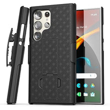Load image into Gallery viewer, Galvanox Belt Case Designed for Samsung Galaxy S24 Ultra - Slim Case with Holster Clip Combo (Black)