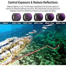 Load image into Gallery viewer, NEEWER ND & CPL & Effect Filter Set for DJI Mini 4 Pro, 16 Pack HD ND16 ND32 ND64 ND128 ND256 ND512 ND1000 ND16/PL ND32/PL ND64/PL ND128/PL ND256/PL, UV, CPL, LPR, Black Diffusion 1/4