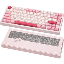 Load image into Gallery viewer, WOBKEY Rainy 75 CNC Aluminum HMX/JWK/Cocoa Switches Triple-Mode Connectivity Mechanical Keyboard with Superior Acoustics, RGB/FR4/Silver SUS304/7000mAh/Cocoa Switch (Pro - Pink)