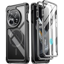 Load image into Gallery viewer, Poetic Guardian Case Compatible with OnePlus 12 5G (2024), Built-in Screen Protector ?Work with Fingerprint ID?, Full-Body Hybrid Shockproof Protective Rugged Clear Cover Case, Black/Clear