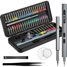 Load image into Gallery viewer, Mini Electric Screwdriver, LIFEGOO 58 in 1 Precision Screwdriver Set with 50 Magnetic Bits, Digital Display Electric Repair Tool Kit for Electronics Phone Camera Laptop Watch