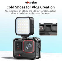 Load image into Gallery viewer, Plastic Frame Cage Compatible with Insta360 Ace Pro 2/Ace Pro/Ace,Protective Durable Housing Case with Cold Shoe Mount Compatibel with Official Pivot Stand Mount (Model Bundling 5)