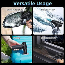Load image into Gallery viewer, Compressed Air Duster,180000RPM Jet Dryer Blower,3 Gear Electric Portable Air Duster,No Canned Air Duster-Replace Compressed Air Can,Jet Fan for Car Dry,Keyboard Computer Cleaning,Air Bed,Hair Dry