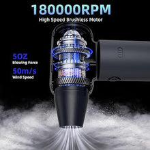 Load image into Gallery viewer, Compressed Air Duster,180000RPM Jet Dryer Blower,3 Gear Electric Portable Air Duster,No Canned Air Duster-Replace Compressed Air Can,Jet Fan for Car Dry,Keyboard Computer Cleaning,Air Bed,Hair Dry