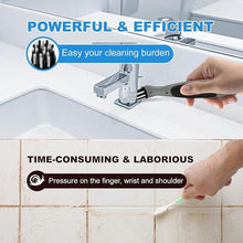 Load image into Gallery viewer, Rechargeable Electric Cleaning Brush with 4 in 1 Multiple Brush Heads and USB Cable, Indoor Household Cordless Motorized Brush for Bathroom Toilet Kitchen Tile Crevice (Grey & Black)