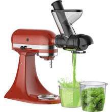 Load image into Gallery viewer, Masticating Juicer Attachment for KitchenAid Stand Mixer, Cold Press Juicer machines with Dual Feed Chute, Slow Masticating Juicer, Attachment for Kitchenaid Mixers