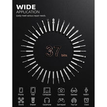 Load image into Gallery viewer, iFu Mini Electric Screwdriver, 42 in 1 Precision Screwdriver Set – Small Cordless Power Screwdriver with LED Light & 37 Magnetic Bits, Repair Tool for Phone Laptop Camera Watch Computer