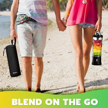 Load image into Gallery viewer, Portable Blender Personal Juicer for Shakes and Smoothies - 20 OZ Electric Protein Shaker Bottle with Insulated Sleeve, Travel Lid, USB-C Rechargeable - Mini Small Blender Cup for Kitchen, Office, Gym