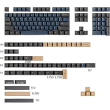 Load image into Gallery viewer, 170 Keys PBT Custom Gaming Keycaps Double Shot Cherry Profile for ANSI US Layout 60% 65% 95% Mechanical Keyboard(Blue Warrior)
