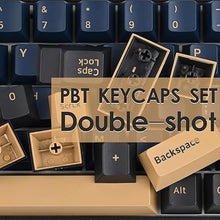 Load image into Gallery viewer, 170 Keys PBT Custom Gaming Keycaps Double Shot Cherry Profile for ANSI US Layout 60% 65% 95% Mechanical Keyboard(Blue Warrior)