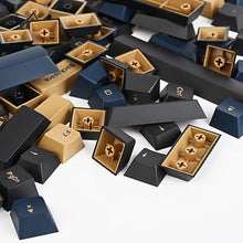 Load image into Gallery viewer, 170 Keys PBT Custom Gaming Keycaps Double Shot Cherry Profile for ANSI US Layout 60% 65% 95% Mechanical Keyboard(Blue Warrior)