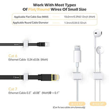 Load image into Gallery viewer, AGPTEK Ethernet Cable Clips, 60 PCS Adhesive Wire Clips, Flat Cable Holder Cord Management for Home Wall Flat Ethernet Network Cord Organizer, LED Strip Attachment Light Sticky Hooks, White
