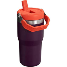 Load image into Gallery viewer, Stanley IceFlow Flip Straw Tumbler with Handle 20 oz | Twist On Lid and Flip Up Straw | Leak Resistant Water Bottle | Insulated Stainless Steel |BPA-Free | Plum