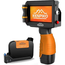 Load image into Gallery viewer, Handheld Inkjet Printer, 2024 Upgraded Handheld Printer Gun with 42ml Quick-Drying Ink Cartridge, Printing Height Up to 0.5 Inch Imprint Machine with 4.3 Inch Touch Screen for Barcode, Logo