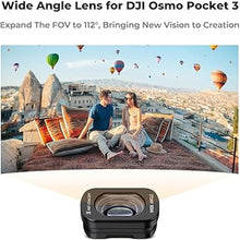 Load image into Gallery viewer, K&F Concept Wide-Angle Lens Compatible with DJI Osmo Pocket 3, Magnetic Attach/Multi-Coated/Optical Glass