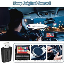 Load image into Gallery viewer, 2024 Latest Wireless CarPlay & Android Auto Adapter 2 in 1 Auto Connect Box, Supports Online Updates Wired to Wireless for Cars from 2015 & iPhone iOS 10+