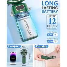 Load image into Gallery viewer, Mini Fan,Small Hand Fans with Pedestal,USB Battery Powered Eyelash Folding Lanyard Silent Cordless Fan,Handheld/Neck/Desk 3 in 1 Personal Portable Fans Rechargeable for Girls Women Outside Indoor