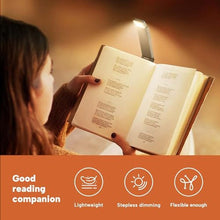 Load image into Gallery viewer, 86lux Book Light, Rechargeable Reading Lights for Books in Bed, Ultralight Clip-on LED Bookmark Lamp with 3 Amber Colors & Stepless Dimming for Night Reading for Book Lovers, Kids, Ashen