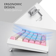Load image into Gallery viewer, 75% TKL Wired Mechanical Keyboard,RGB Backlit Gasket Mount 82 Key Hot Swappable Custom Linear Red Switch Gaming Keyboard with Volume Knob & PBT Keycaps (Pink)
