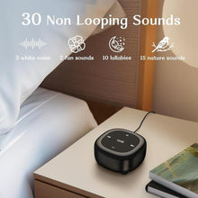 Load image into Gallery viewer, White Noise Sound Machine with 30 Soothing Sounds 36 Adjustable Volume Brown Noise Sound Machines for Sleep Office Privacy Bedroom 4 Timers Memory Function Sleep Sound Machine Baby Adult Elderly Care