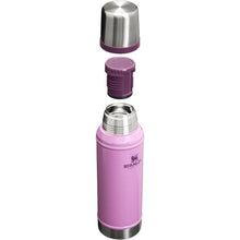 Load image into Gallery viewer, Stanley Classic Legendary Vacuum Bottle 1.0 qt | Wide Mouth with Leakproof Cup Lid | Keep Drinks Hot or Cold | Packable for Travel | Insulated Stainless Steel Thermos | BPA-Free | Hammertone Lilac