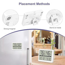 Load image into Gallery viewer, Indoor Thermometer Hygrometer, Digital Thermometer Hygrometer with Large LCD Screen, Room Thermometer with Clock, Date, Air Comfort Indicator, Accurate Humidity Meter for Living Room, Office