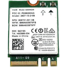 Load image into Gallery viewer, Legacy M.2 Wi-Fi Adapter for Intel 8260 Wireless-AC | 867Mbps WiFi with Bluetooth 4.2 | 2.4GHz & 5GHz Network Card | Works with Intel, AMD, Linux & Windows | 8260NGW Wireless Adapter