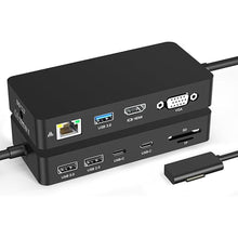 Load image into Gallery viewer, New Microsoft Surface Dock Triple Display Dual 4K@60Hz HDMI+VGA, 11 in 1 Surface Docking Station for Surface Pro 10/9/X/8/7/6/5/4/3, Surface Laptop 6/5/4/3/2/1, Surface Laptop Go 3/2/1, Surface Book