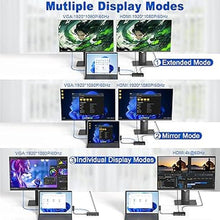 Load image into Gallery viewer, New Microsoft Surface Dock Triple Display Dual 4K@60Hz HDMI+VGA, 11 in 1 Surface Docking Station for Surface Pro 10/9/X/8/7/6/5/4/3, Surface Laptop 6/5/4/3/2/1, Surface Laptop Go 3/2/1, Surface Book