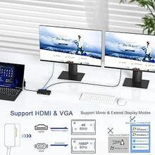 Load image into Gallery viewer, New Microsoft Surface Dock Triple Display Dual 4K@60Hz HDMI+VGA, 11 in 1 Surface Docking Station for Surface Pro 10/9/X/8/7/6/5/4/3, Surface Laptop 6/5/4/3/2/1, Surface Laptop Go 3/2/1, Surface Book