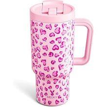 Load image into Gallery viewer, Meoky 32 oz Tumbler with Handle and Flip Straw, 100% Leakproof Tumbler with Lid and Straw, Stainless Steel Insulated Cup, Cupholder Friendly, Keeps Cold for 24 Hours (Love)